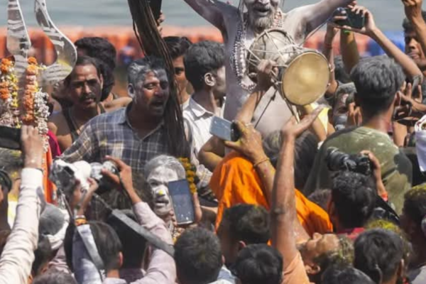 Aghori celebrate holi