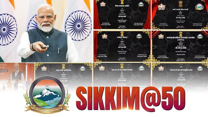 PM Modi Ji unveils Sikkim@50