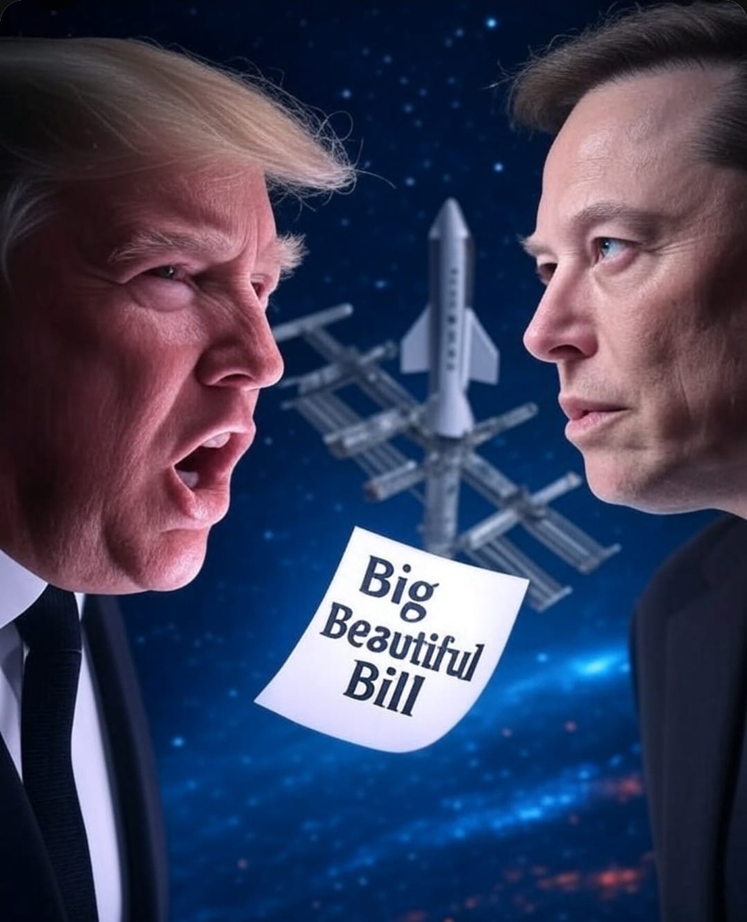 President Trump & Elon musk's feud over Big beautiful bill