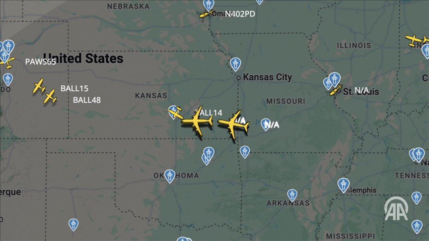 Satellite maps show two B-2 spirit bombers in position in Iran's air space