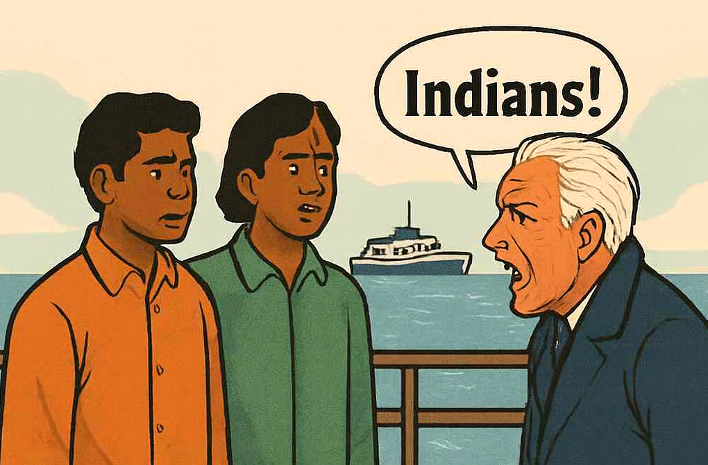 Depiction of racial remarks faced by the author