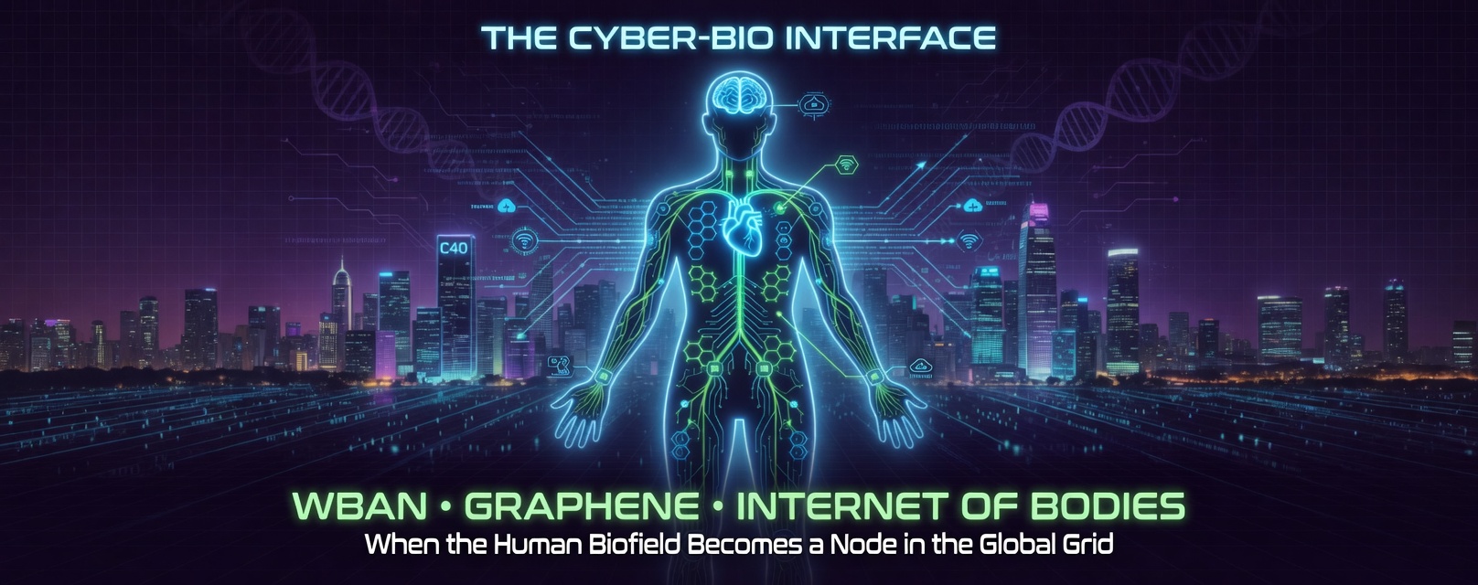 This shows the Internet of Body concept of future